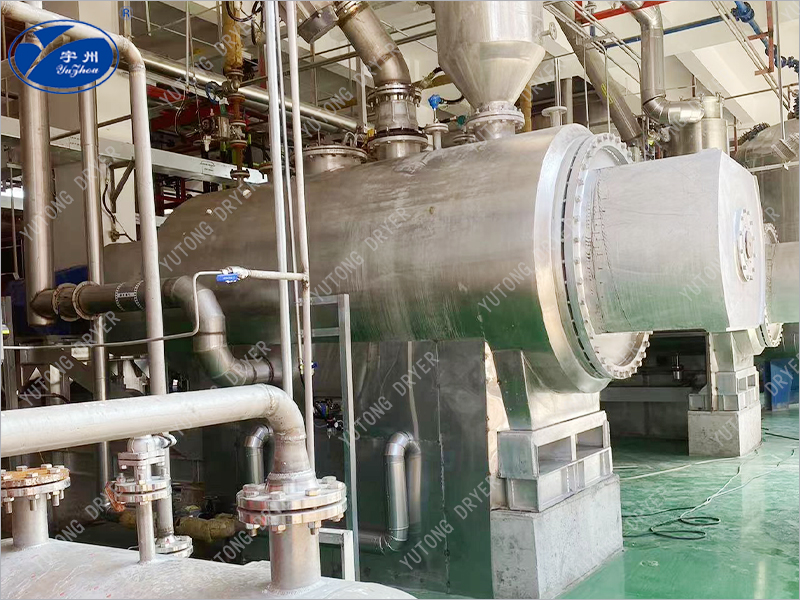 Lithium iron phosphate vacuum rake dryer