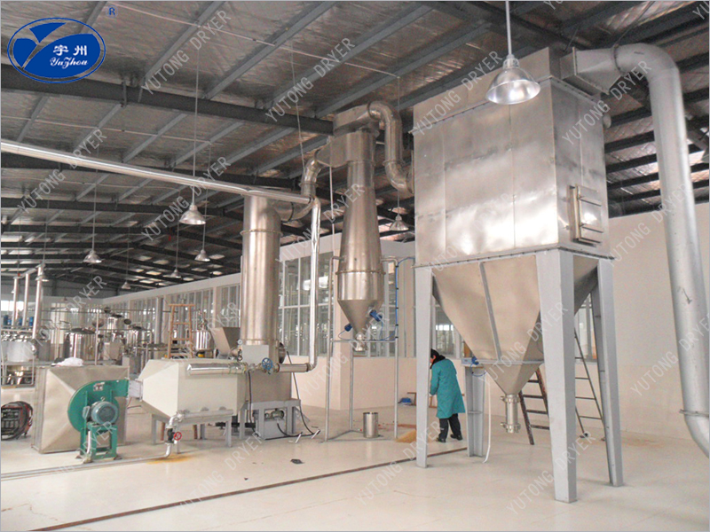 Inorganic salt flash dryer production line